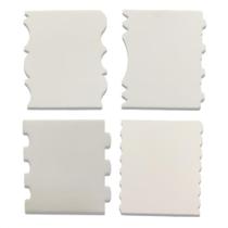 Kit Mini Espátulas Decorativas Com 4 Peças - Branco