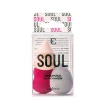 Kit Mini Esponjas de Maquiagem Eudora Soul