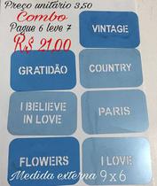 Kit mini estêncil pague 6 leve 7 - cód. 0346 Kit mini estêncil pague 6 leve 7 - cód. 0346
