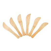 Kit Mini Facas Bambu Plasvale Marrom Kit Mini Facas Bambu Plasvale Marrom
