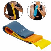 Kit Mini Faixa Elástica Band Exercício Com 3 Intensidades
