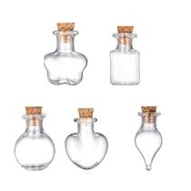 Kit Mini Frascos de plástico 3cm 5 Estilos para Casamentos, Festas e Artesanato Kit Mini Frascos de plástico 3cm 5 Estilos para Casamentos, Festas e Artesanato