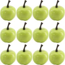 Kit Mini Frutas Artificiais Maçãs Verdes 24 Unidades Isopor - Gici Decor