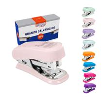 Kit Mini Grampeador Até 20 Folhas + 1.000 Grampos 26/6