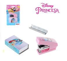 Kit Mini Grampeador + Caixa com 500 Grampos - Princesas Disney