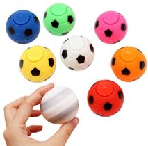 Kit Mini Hand Spinner Rotatório Dedo Futebol Colors 3 Uni.