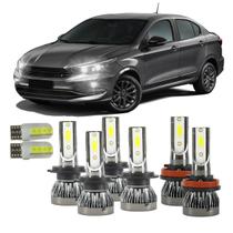 Kit Mini Led Fiat Cronos 2016 A 2022 22000LM 6500K Alto Baixo Milha