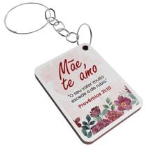 Kit Mini Lembrancinha de Chaveiro Especial Dia das Mães MDF