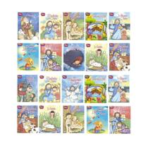 Kit Mini Livros 20un Clássicos Histórias Bíblicas Bíblia Livrinho Ensinamento Cristão Infantil Kit Mini Livros 20un Clássicos Histórias Bíblicas Bíblia Livrinho Ensinamento Cristão Infantil