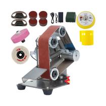 Kit Mini Lixadeira De Cinta 3 Em 1 Com 107 Peças Para Ferramentas De Artesanato Em Metal E Madeira E