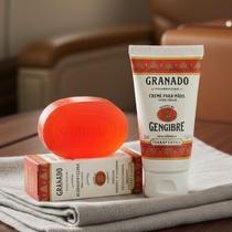 Kit Mini Luxo Gengibre em Viagem: O Duo de Sabonete e Creme para Mãos para o Seu Dia a Dia Kit Mini Luxo Gengibre em Viagem: O Duo de Sabonete e Creme para Mãos para o Seu Dia a Dia