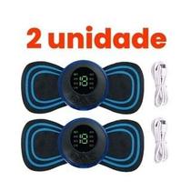 KIT Mini Massageador EMS Estimulador Elétrico De Pescoço Portátil Para Alívio Da Dor Muscular Cervical