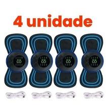KIT Mini Massageador EMS Estimulador Elétrico De Pescoço Portátil Para Alívio Da Dor Muscular Cervical