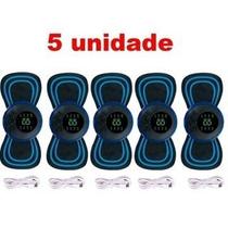 KIT Mini Massageador EMS Estimulador Elétrico De Pescoço Portátil Para Alívio Da Dor Muscular Cervical