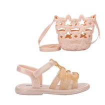 Kit Mini Melissa + Bolsa Luminous Baby Bege Glitter