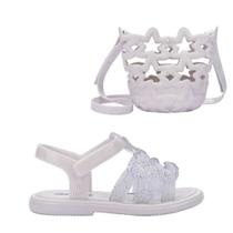 Kit Mini Melissa + Bolsa Luminous Baby Branco Glitter