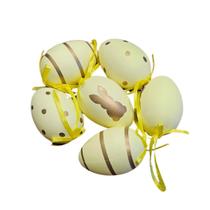 Kit Mini Ovos Pendurar Decorativos Ovinhos Páscoa 12cm