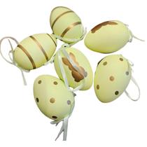 Kit Mini Ovos Pendurar Decorativos Ovinhos Páscoa 12cm