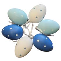 Kit Mini Ovos Pendurar Decorativos Ovinhos Páscoa 12cm