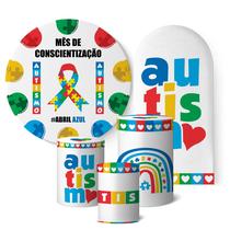 Kit Mini Party Romano Conscientização do autismo DIVERSAS ESTAMPAS Kit Mini Party Romano Conscientização do autismo DIVERSAS ESTAMPAS