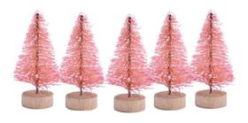 Kit Mini Pinheiros Árvore De Natal Nevada Maquete Cores - IMPT