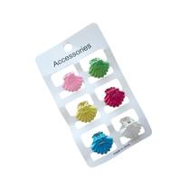Kit Mini Piranhas de Concha Coloridas 6 Unidades -