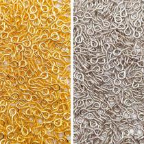 Kit Mini Pitão Rosqueável Metal Dourado e Prata 10x5mm 300pçs 60g Bijuteria Kit Mini Pitão Rosqueável Metal Dourado e Prata 10x5mm 300pçs 60g Bijuteria