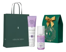 Kit Mini Presente Natal Cuide-se Bem Rosa E Algodão(2 Itens) Rosa E Algodão