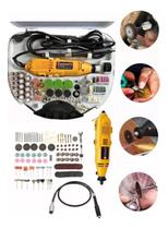Kit Mini Retífica 500W com 189 Acessórios e Maleta Completa Ideal para DIY, Profissionais e Artesãos