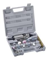 Kit mini retífica pneumática esmeril trava segurança lixadei