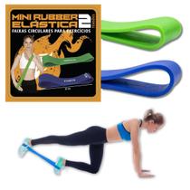 Kit Mini Rubber Elástica para Exercícios Média + Forte Kit Mini Rubber Elástica para Exercícios Média + Forte
