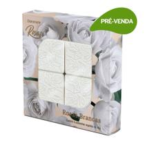 Kit Mini Sabonete Vegetal em Barra Rosas Branca 4x40g - Davene Kit Mini Sabonete Vegetal em Barra Rosas Negras 4x40g - Davene