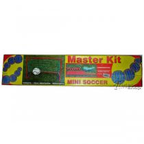 Kit Mini Soccer Trave Gol Caixão Master Rede