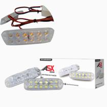 Kit mini strobe luz amarelo bivolt alt 4cm x larg 16cm