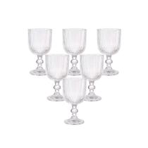 Kit Mini Taça Canelada (6 Peças - 75 ml) Cristal