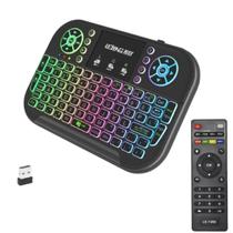 Kit Mini Teclado Bluetooth e USB Touchpad com Comando de Voz e Controle Universal para Smart Tv B0x