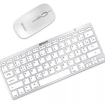Kit Mini Teclado E Mouse Bluetooth Sem Fio Slim P/ Tablet Notebook