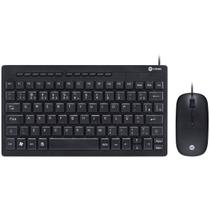 Kit Mini Teclado E Mouse Usb Corp Flat - Teclas Chocolate - Mouse 1200dpi Cabo 1.8m Preto - Vinik - Dc120