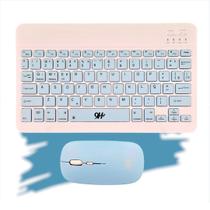 Kit Mini Teclado Mouse Bluetooth Tablet e Notebook Cores Kit Mini Teclado Mouse Bluetooth Tablet e Notebook Cores