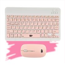 Kit Mini Teclado Mouse Bluetooth Tablet e Notebook Cores Kit Mini Teclado Mouse Bluetooth Tablet e Notebook Cores
