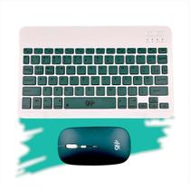 Kit Mini Teclado Mouse Bluetooth Tablet e Notebook Cores Kit Mini Teclado Mouse Bluetooth Tablet e Notebook Cores