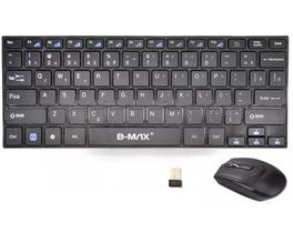 Kit Mini Teclado + Mouse Sem Fio 2.4g Ultra Slim HK-3910 Preto Kit Mini Teclado + Mouse Sem Fio 2.4g Ultra Slim HK-3910 Preto