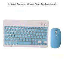Kit Mini Teclado Mouse Sem Fio Bluetooth Notebook Pc Tablet