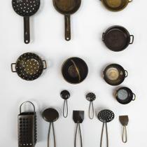 Kit Mini Utensílios de Cozinha 15 Peças em Metal Kit Mini Utensílios de Cozinha 15 Peças em Metal