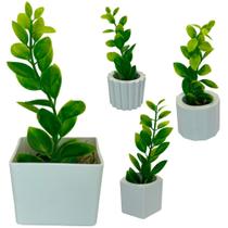 Kit mini Vasinhos Cachepot com Plantinhas