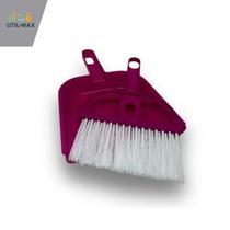 Kit Mini Vassoura E Pá Pequena P/ Escritório Limpeza Casa