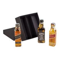 Kit Mini Whiskyes 50ml - 3 Garrafas - Kero Kit Brindes E Presentes