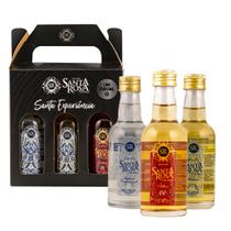 Kit miniatura cachaça santa rosa linha tradicional 50ml