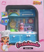 Kit Miniatura Cozinhando Mestre Cuca - Azul - Cooking Kit Miniatura Cozinhando Mestre Cuca - Azul - Cooking