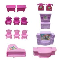 Kit miniatura de moveis para casinha 14 peças Beauty Home - Cute Toys